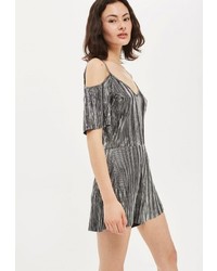 Темно-серый комбинезон с шортами от Topshop