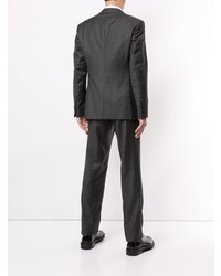 Темно-серый костюм в вертикальную полоску от Giorgio Armani