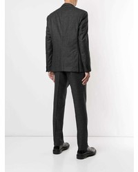 Темно-серый костюм в клетку от Corneliani
