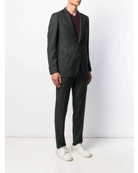 Темно-серый костюм в клетку от Tombolini