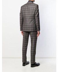 Темно-серый костюм в шотландскую клетку от Etro