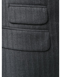 Темно-серый костюм-тройка в вертикальную полоску от DSQUARED2