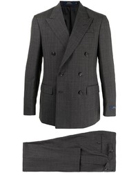 Мужской темно-серый льняной двубортный пиджак от Polo Ralph Lauren