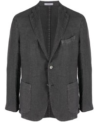 Мужской темно-серый льняной пиджак от Boglioli