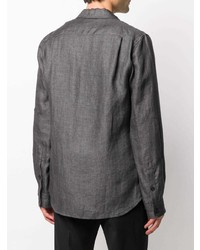 Мужской темно-серый льняной пиджак от Ann Demeulemeester