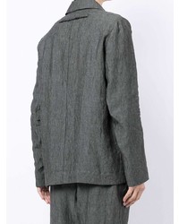 Мужской темно-серый льняной пиджак от Toogood