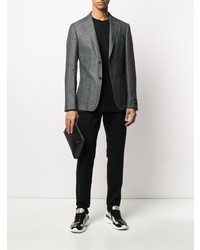 Мужской темно-серый льняной пиджак от Z Zegna