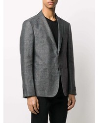 Мужской темно-серый льняной пиджак от Z Zegna