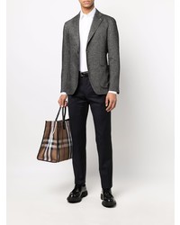 Мужской темно-серый льняной пиджак от Tagliatore