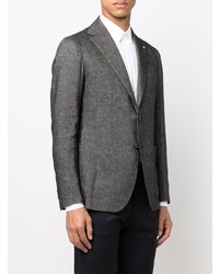 Мужской темно-серый льняной пиджак от Tagliatore