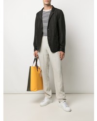 Мужской темно-серый льняной пиджак от Transit