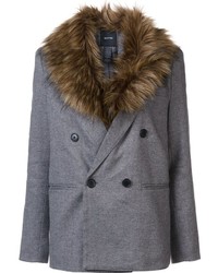 Женский темно-серый льняной пиджак от Smythe