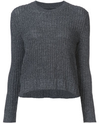 Женский темно-серый массивный свитер с круглым вырезом от Jenni Kayne