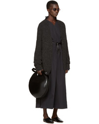 Женский темно-серый открытый кардиган от LAUREN MANOOGIAN