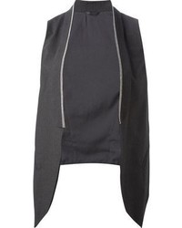 Темно-серый пиджак без рукавов от Brunello Cucinelli