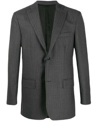 Мужской темно-серый пиджак в вертикальную полоску от Cobra S.C.