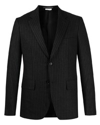 Мужской темно-серый пиджак в вертикальную полоску от Comme des Garcons Homme Deux