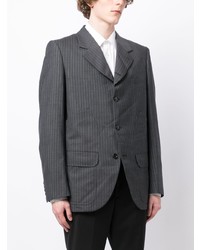 Мужской темно-серый пиджак в вертикальную полоску от Comme des Garcons Homme Deux