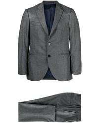 Мужской темно-серый пиджак в вертикальную полоску от D4.0