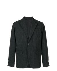 Мужской темно-серый пиджак в вертикальную полоску от DSQUARED2