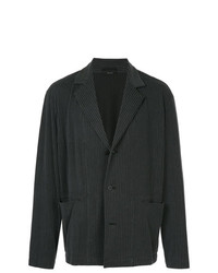 Мужской темно-серый пиджак в вертикальную полоску от Issey Miyake Men
