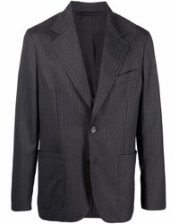 Мужской темно-серый пиджак в вертикальную полоску от Lanvin