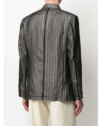 Мужской темно-серый пиджак в вертикальную полоску от Maison Margiela
