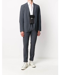 Мужской темно-серый пиджак в вертикальную полоску от Hydrogen