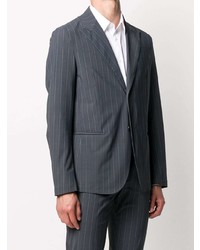 Мужской темно-серый пиджак в вертикальную полоску от Hydrogen