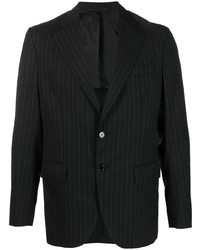 Мужской темно-серый пиджак в вертикальную полоску от Simone Rocha
