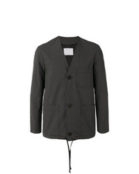 Мужской темно-серый пиджак в вертикальную полоску от Societe Anonyme