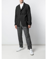 Мужской темно-серый пиджак в вертикальную полоску от Engineered Garments