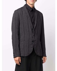 Мужской темно-серый пиджак в вертикальную полоску от Transit