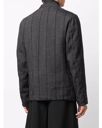Мужской темно-серый пиджак в вертикальную полоску от Transit