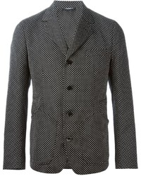 Мужской темно-серый пиджак в горошек от Dolce & Gabbana