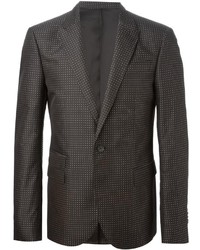 Мужской темно-серый пиджак в горошек от Les Hommes