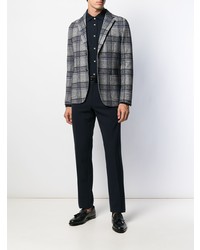 Мужской темно-серый пиджак в клетку от Circolo 1901