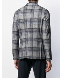 Мужской темно-серый пиджак в клетку от Circolo 1901