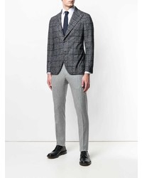 Мужской темно-серый пиджак в клетку от Tagliatore