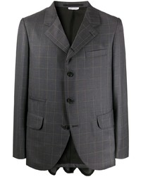 Мужской темно-серый пиджак в клетку от Comme Des Garcons Homme Plus