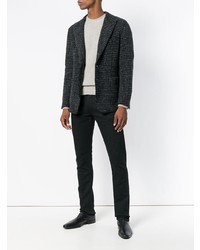 Мужской темно-серый пиджак в клетку от Dolce & Gabbana