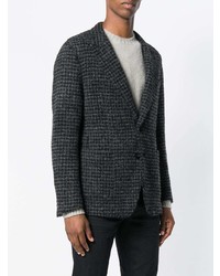Мужской темно-серый пиджак в клетку от Dolce & Gabbana