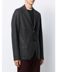 Мужской темно-серый пиджак в мелкую клетку от Harris Wharf London