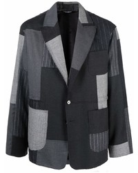 Мужской темно-серый пиджак в стиле пэчворк от Dolce & Gabbana