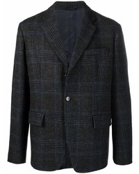 Мужской темно-серый пиджак в шотландскую клетку от Aspesi