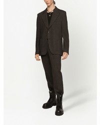 Мужской темно-серый пиджак в шотландскую клетку от Dolce & Gabbana
