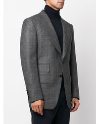 Мужской темно-серый пиджак в шотландскую клетку от Tom Ford