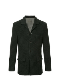 Мужской темно-серый пиджак в шотландскую клетку от Comme Des Garçons Vintage