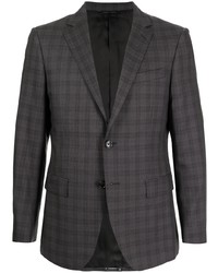 Мужской темно-серый пиджак в шотландскую клетку от Gieves & Hawkes