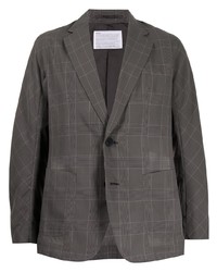 Мужской темно-серый пиджак в шотландскую клетку от Kolor